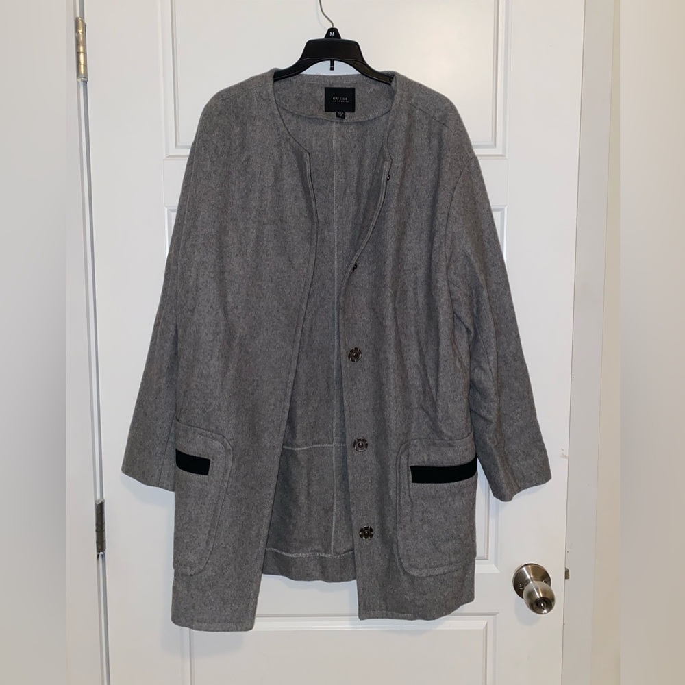 Gray Guess pea coat